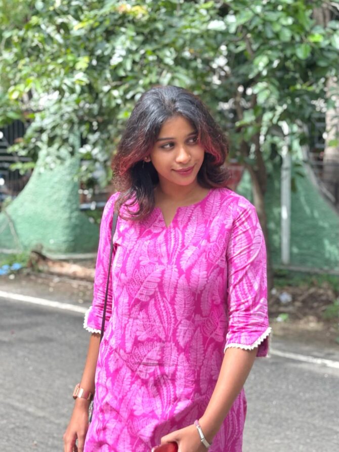 Candy Pink Dabu Cotton Co Ord Set - Image 4