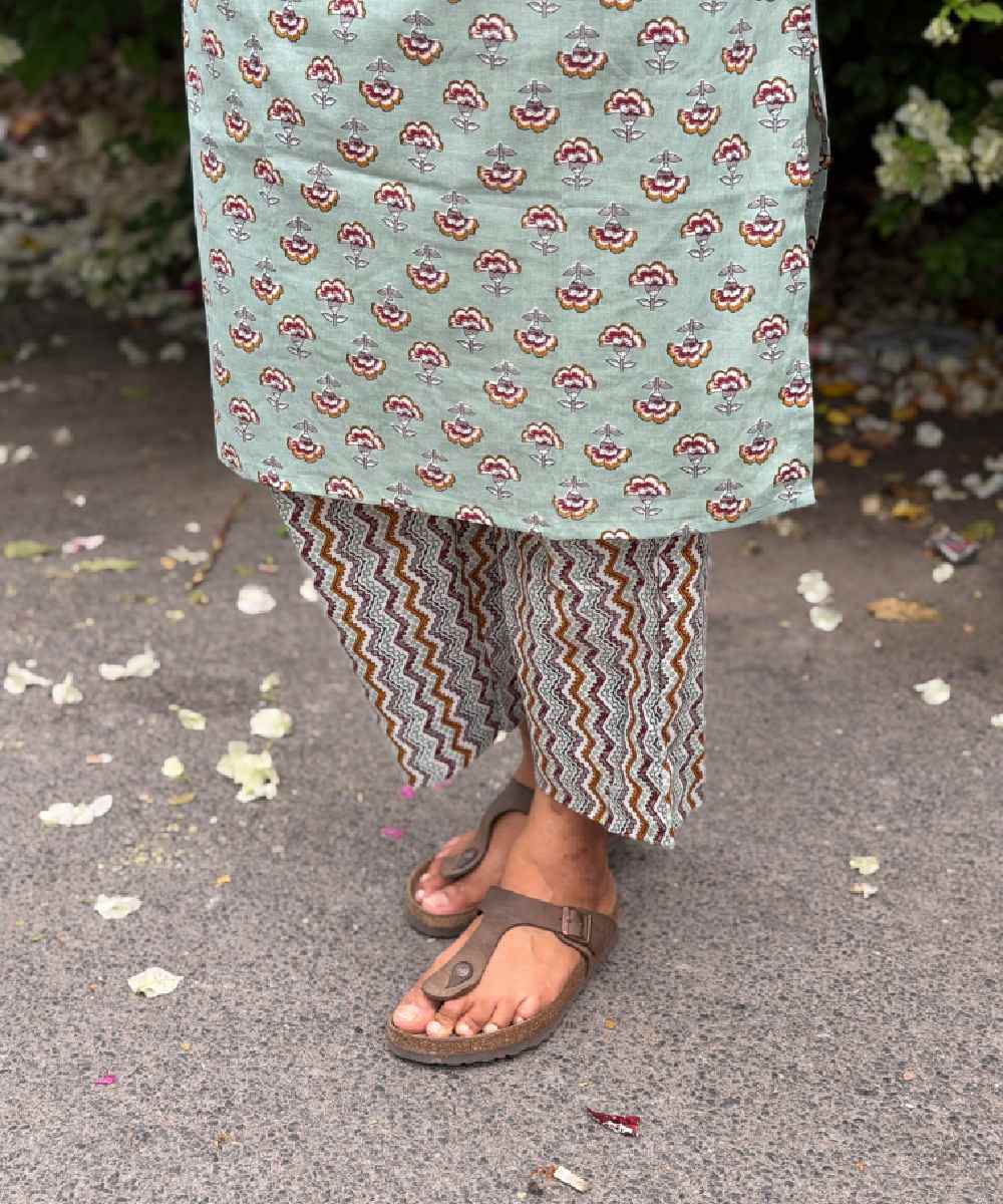 Pistachio Cotton Kurta Set - Image 6