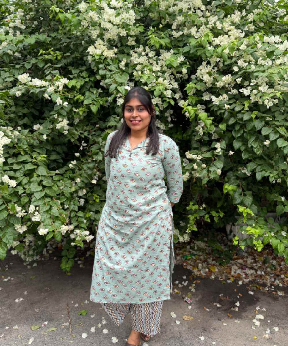 Pistachio Cotton Kurta Set