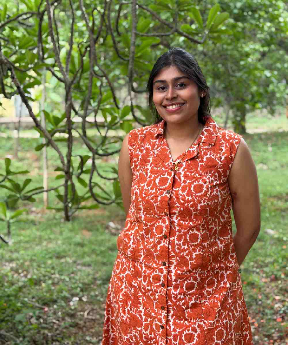 Cinnamon Floral Cotton Shirt Dress