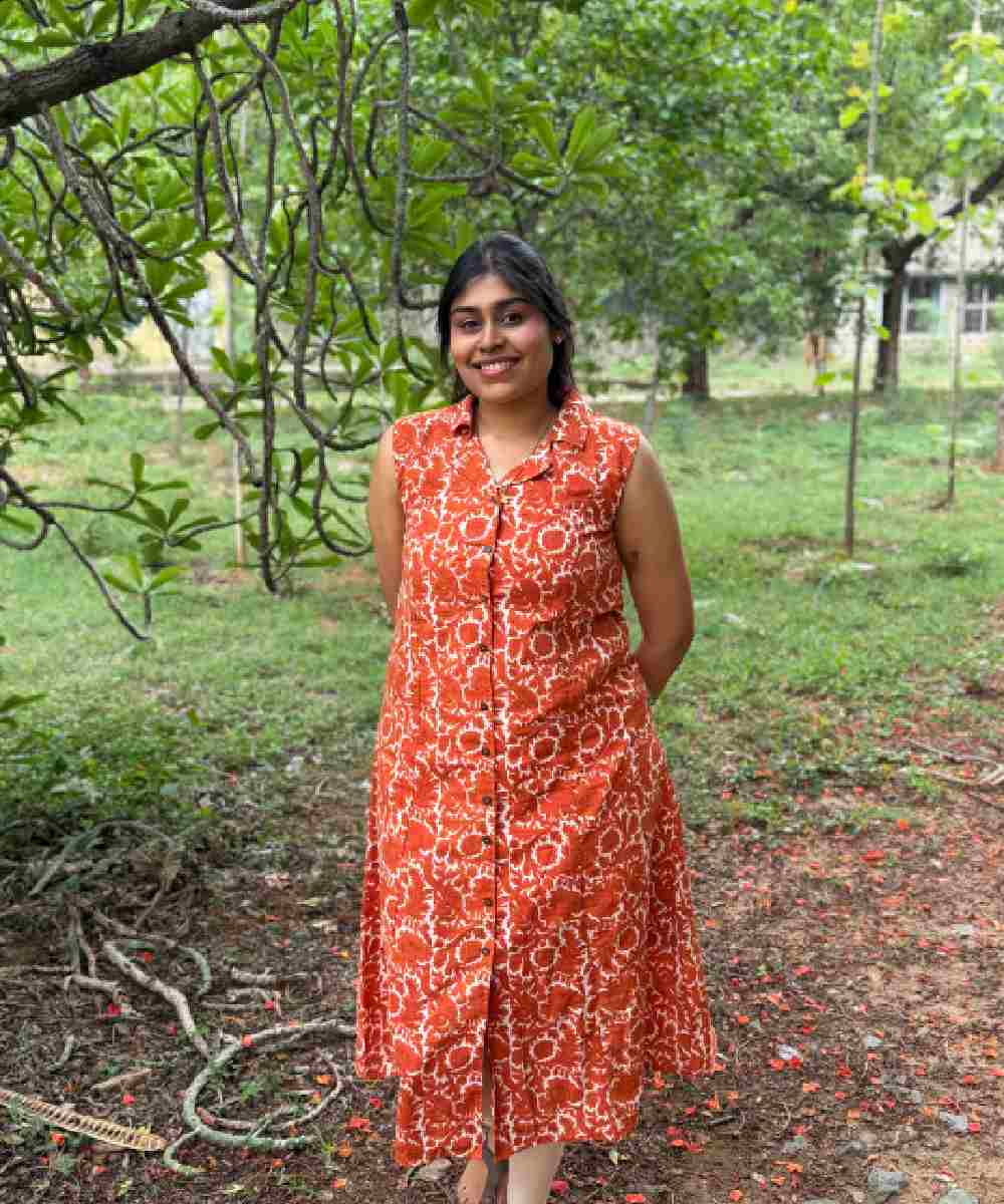 Cinnamon Floral Cotton Shirt Dress - Image 2