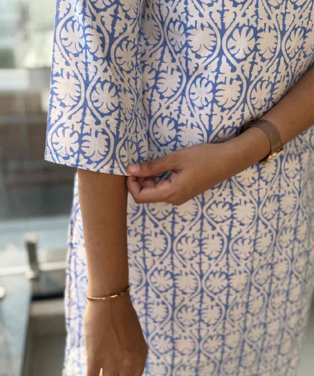 Blue Stripes Cotton Co Ord Set - Image 5