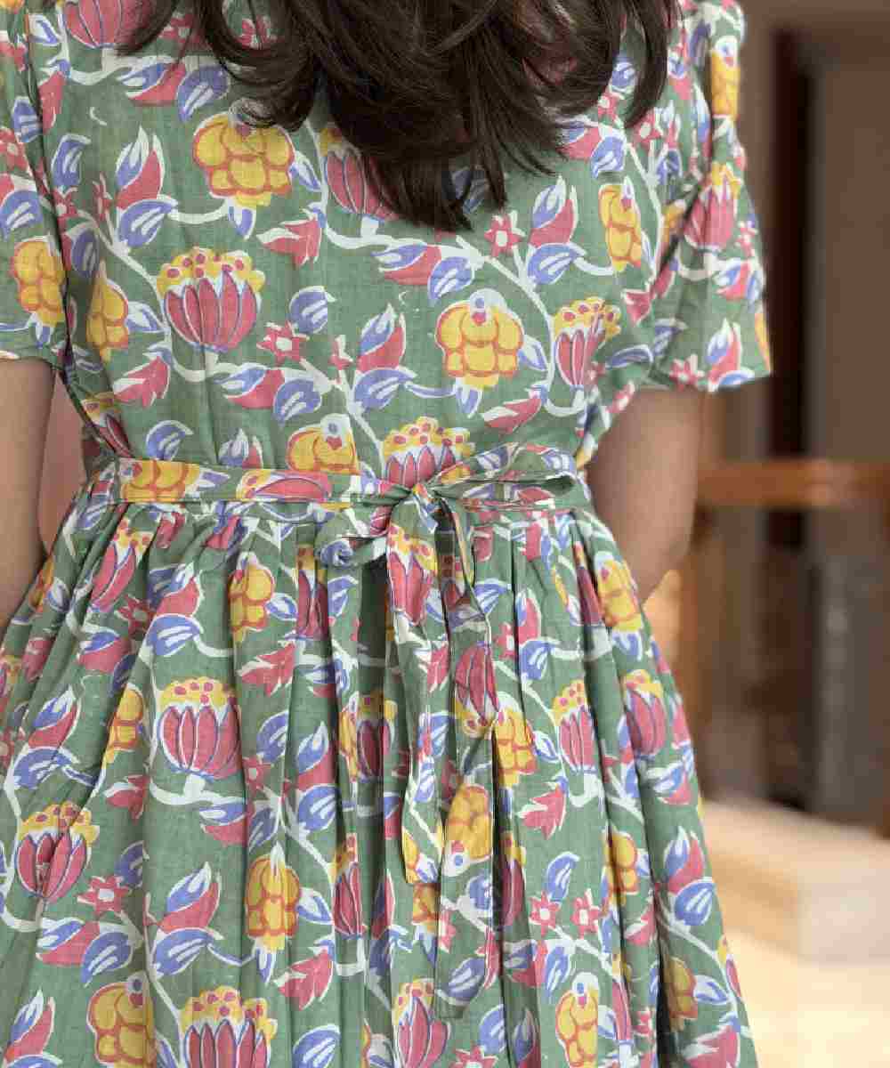 Meadow Handblock Cotton Maxi - Image 5