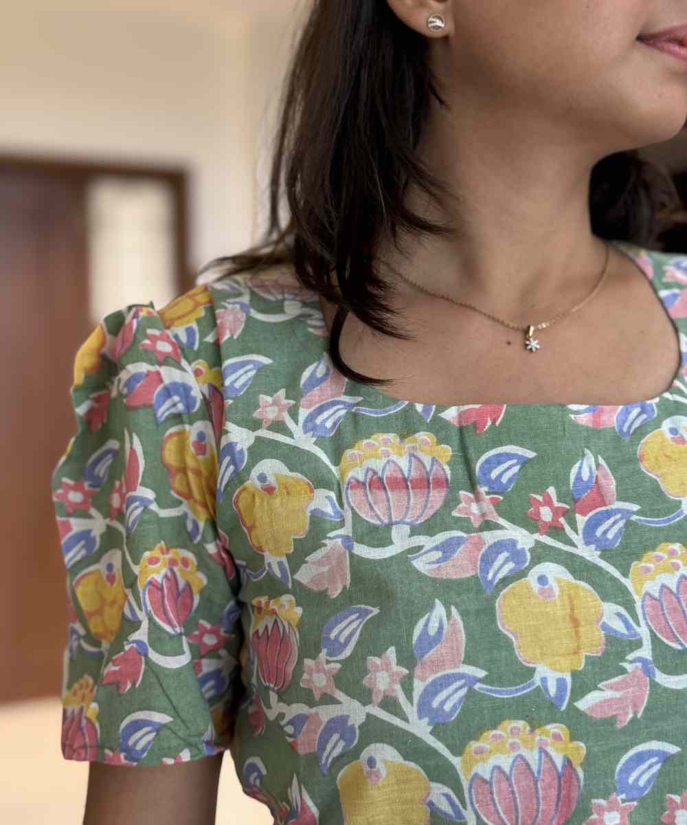 Meadow Handblock Cotton Maxi - Image 3